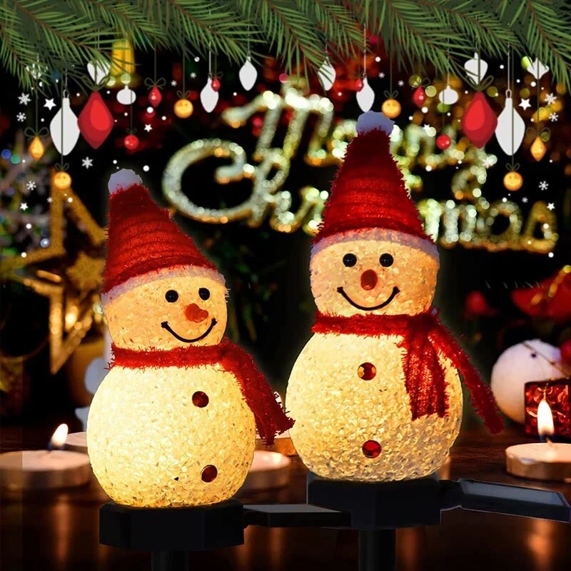 🎄2024 - Ealy Christmas Sale🎁-Waterproof Solar Snowman Lamp