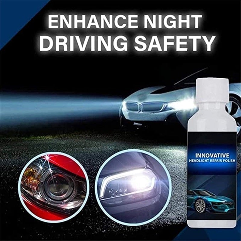 🔥Car Headlight Repair Fluid✨Maintains Shine For Six Months