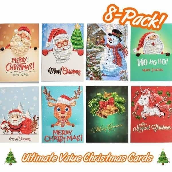 🎅5D Diamond Painting Christmas Cards New Arrival