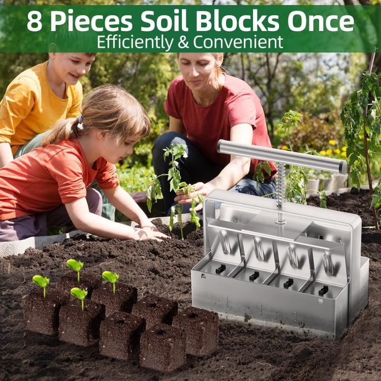 🔥Last Day Promotion 70% OFF🔥Cell Soil Block Maker with 3 Kinds Seed Pins