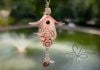 Handmade Birdhouse Necklace or Purse Charm