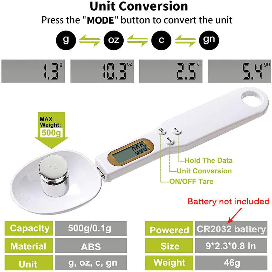 🔥LAST DAY 61% OFF--Digital Spoon Scale--BUY 3 GET 2 FREE(5PCS)&FREE SHIPPING