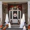 🏆✨ #1 Pick for Spooky Front Doors💥Lit Ghosts Wreath