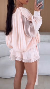 Women's V-neck Tie Dress