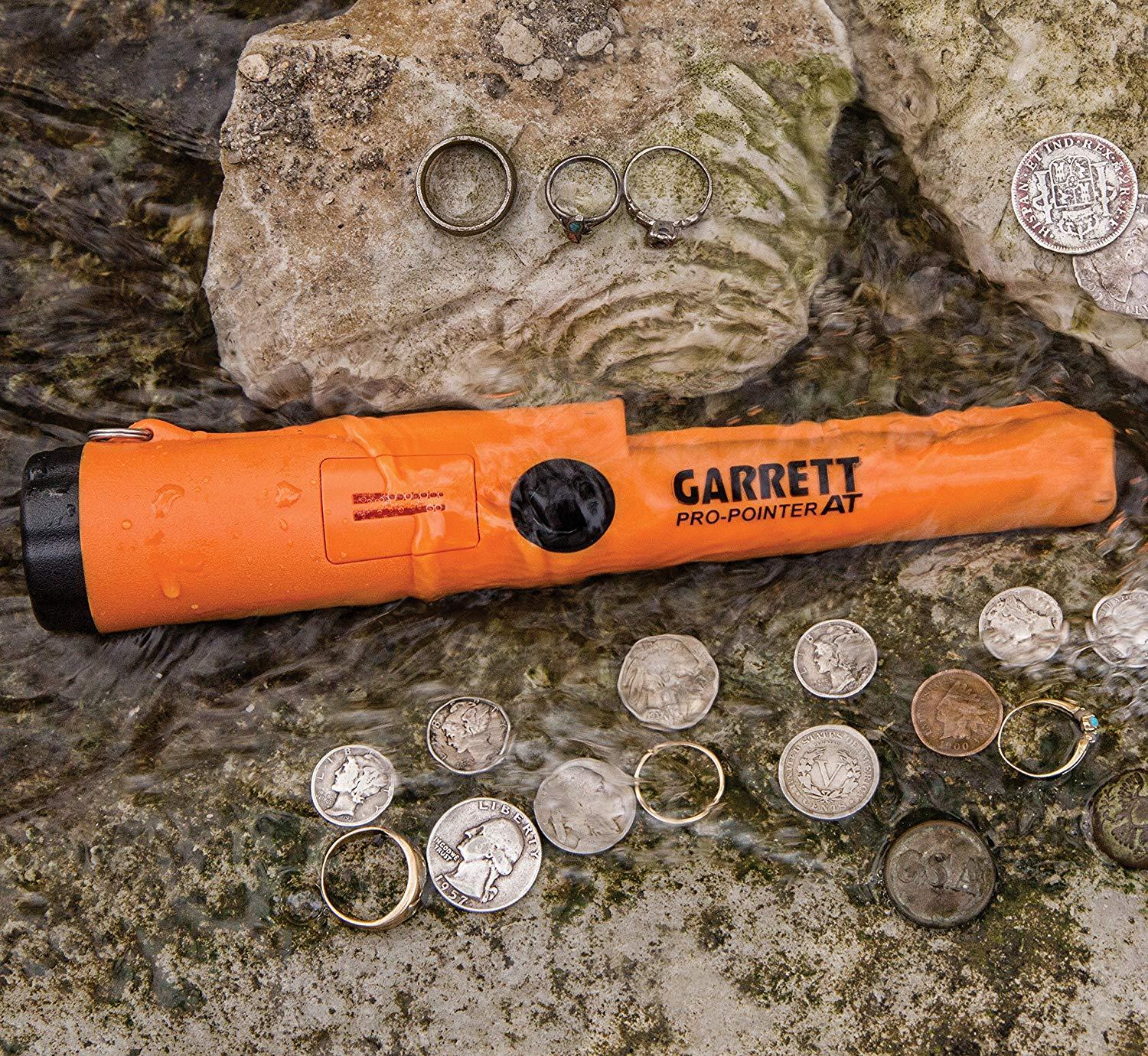 Garrett 1140900 Pro-Pointer AT Waterproof Pinpointing Metal Detector, Orange