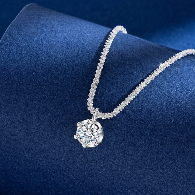 🔥Last Day 70% OFF💕S925 Sterling Silver Moissanite Geometric Full Diamond Pendant Necklace
