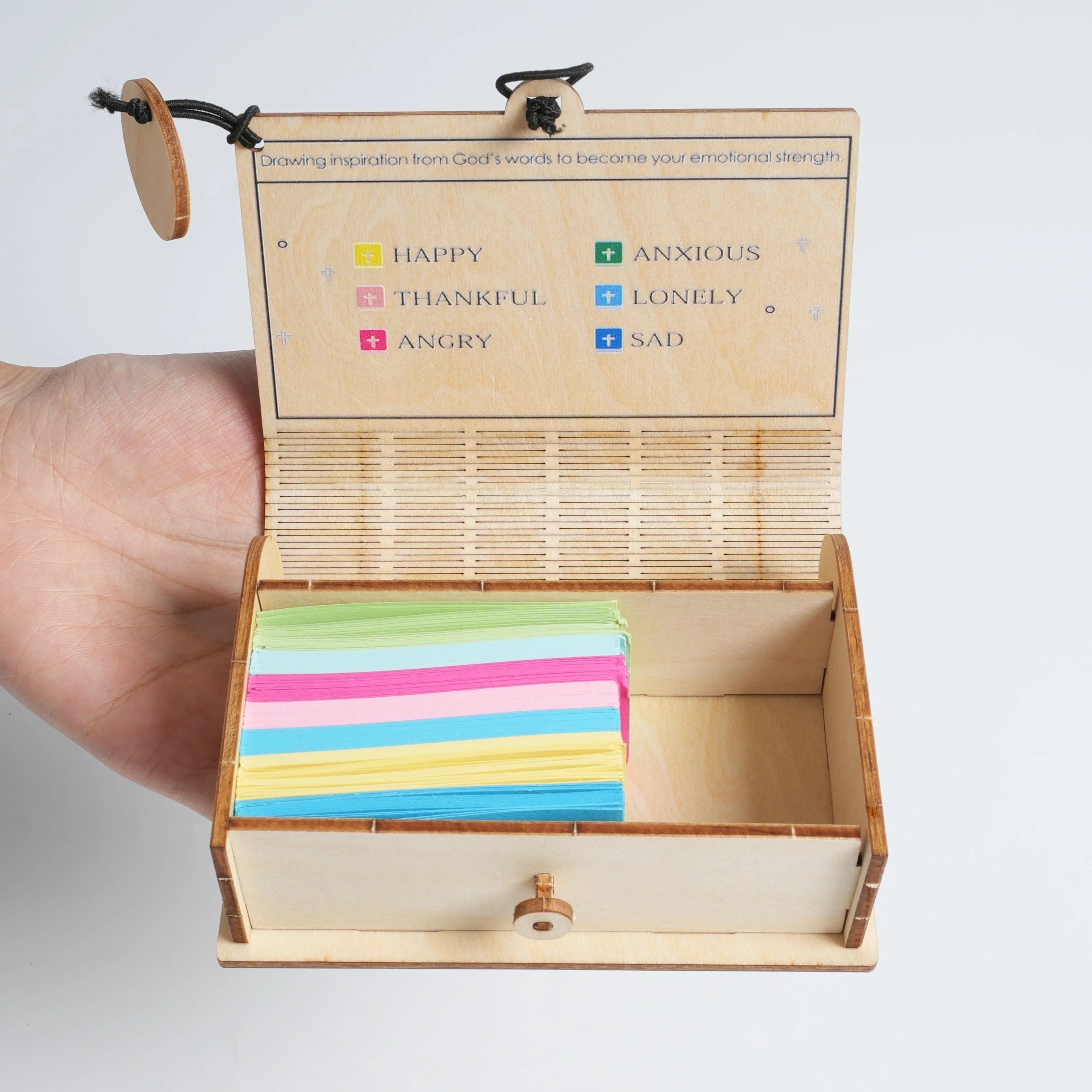 🔥Last Day Promotion 50% OFF🔥Handmade Wooden Bible Verses Box