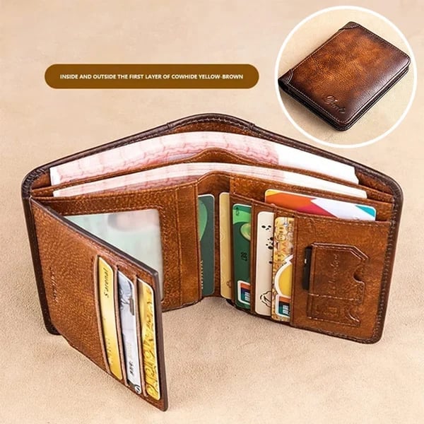 🎉Last Day Promotion-75% OFF-🔒RFID🔒Genuine Leather Wallet for Men💰