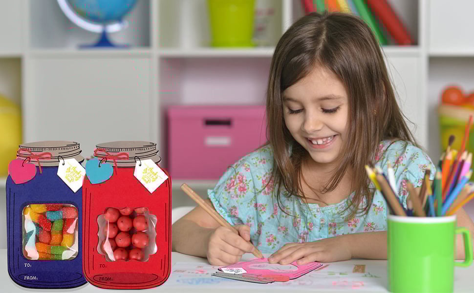 This Week's Special Offer 49% OFF💖Mason Jar Happy Valentines Day Cards🍬