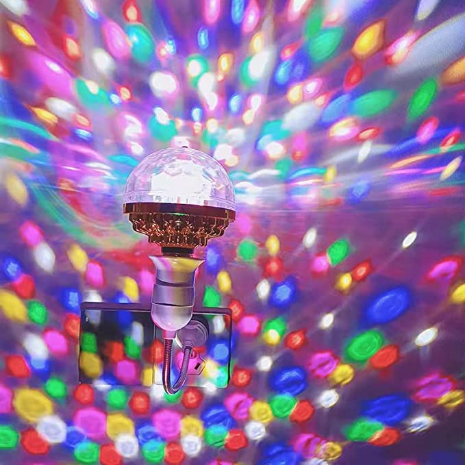 🔥(CLEARNACE SALE -UP TO 50% OFF NOW) Colorful 360°Rotating Magic Ball Light