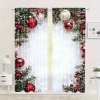 💥LAST DAY SALE 50% OFF💥Christmas Ball Holiday Printed Curtains