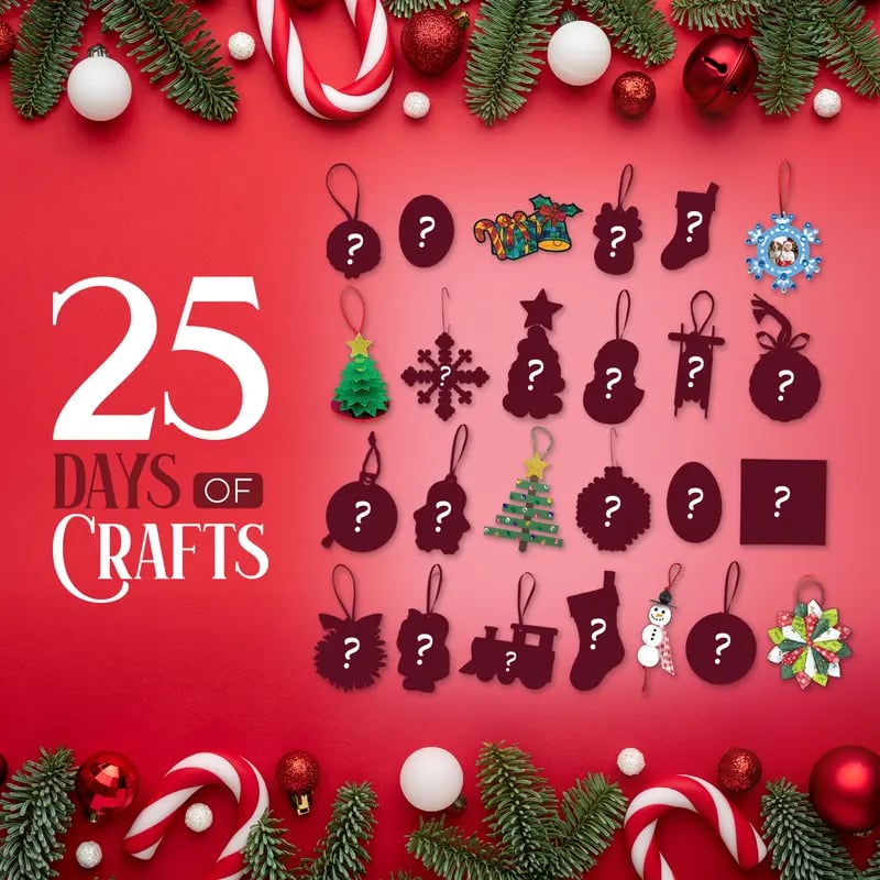 🎁TikTok Last Day Sale - 70% OFF🎄25-Day Christmas Craft Advent Calendar 2025🎁