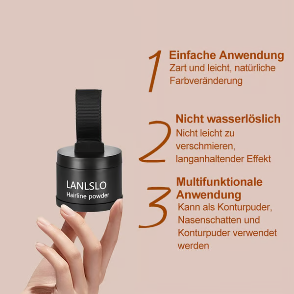 🔥Haaransatzpuder – Sofortige Abdeckung für dünner werdende oder kahle Stellen