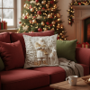 🎄 Soft Christmas Pillow Covers – 4-Piece Set for Cozy Holiday Vibes!