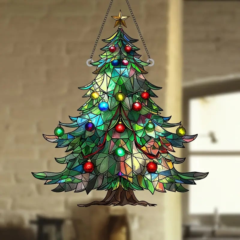 🎄(Christmas Hot Sale - 49% Off)🌈Christmas Tree Sun Catcher