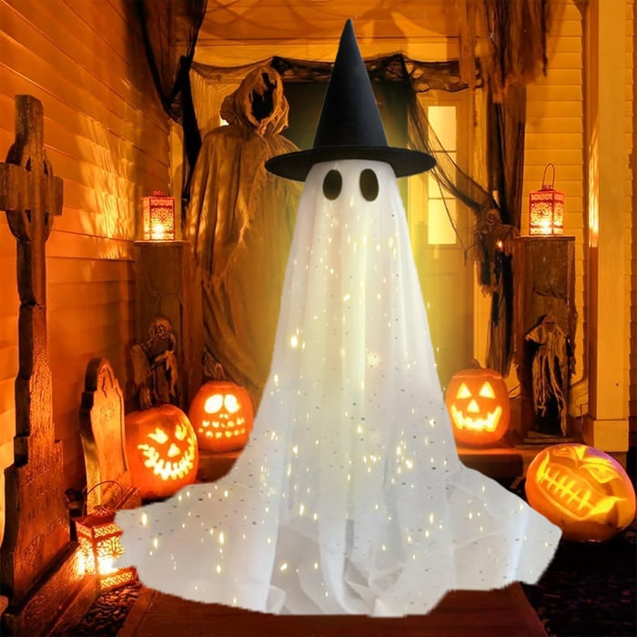 🔥Halloween Decoration Top 1 - 👻✨Giant Glittering Ghost - outdoor/indoor