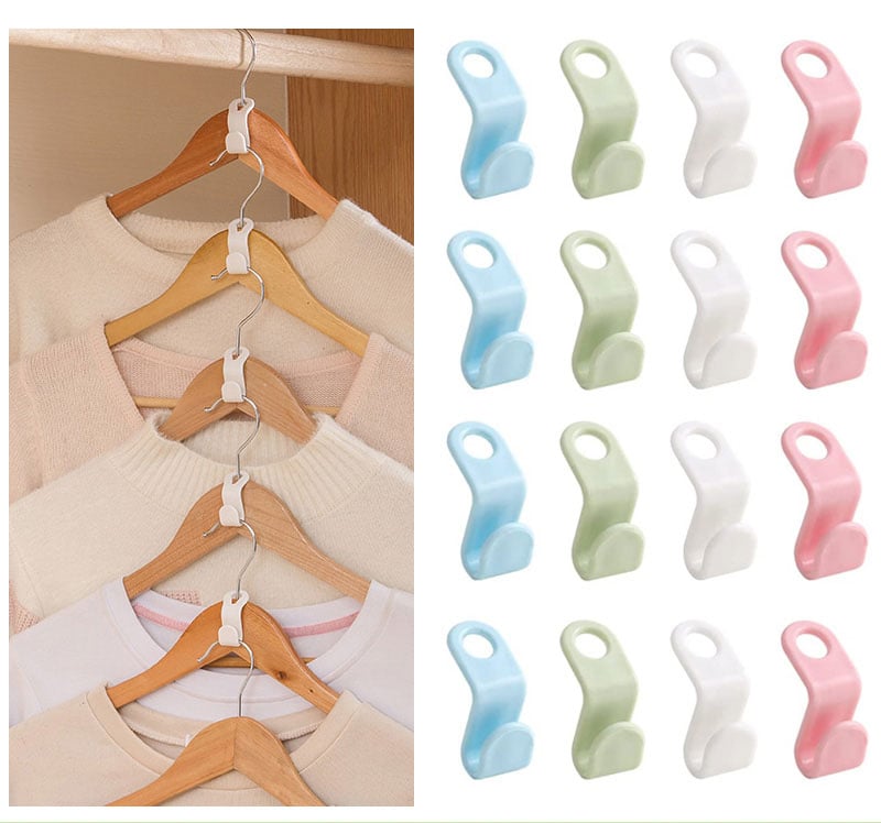 【🔥The 2023 The best closet helper】Space-Saving Clothes Hanger Connector Hooks