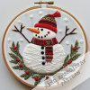 [New Style]🎁Autumn Winter Snowy Village Embroidery Craft Kit-👉[Allows beginners to easily create perfect projects.]