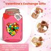 💖Mason Jar Happy Valentines Day Cards (50pcs)🍬