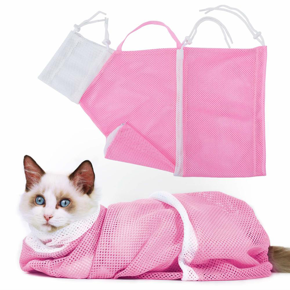 🔥Clearance Sale-50% OFF-Cat Grooming Bag Bathing Shower Mesh Bag