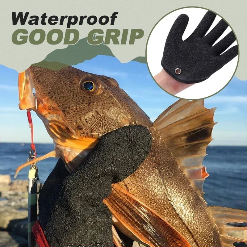 🔥(LAST Day Sale- 50% OFF) 🧤Essential protective non-slip gloves for fishermen with magnet release