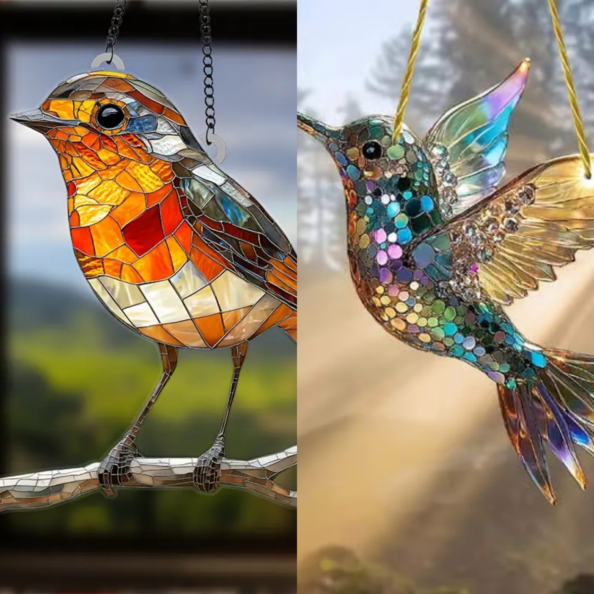 🔥Last Day 49% OFF🎁Robin Suncatcher Hanging Ornament