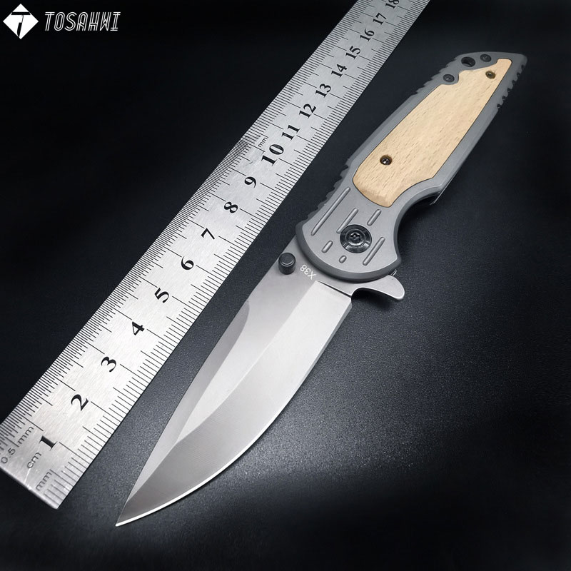 TOSAHWI Handmade High Hardness Camping Folding Knife-5131