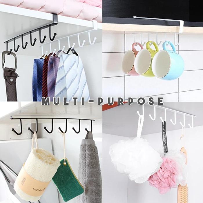 Under-Cabinet Hanger Rack（6 Hooks）