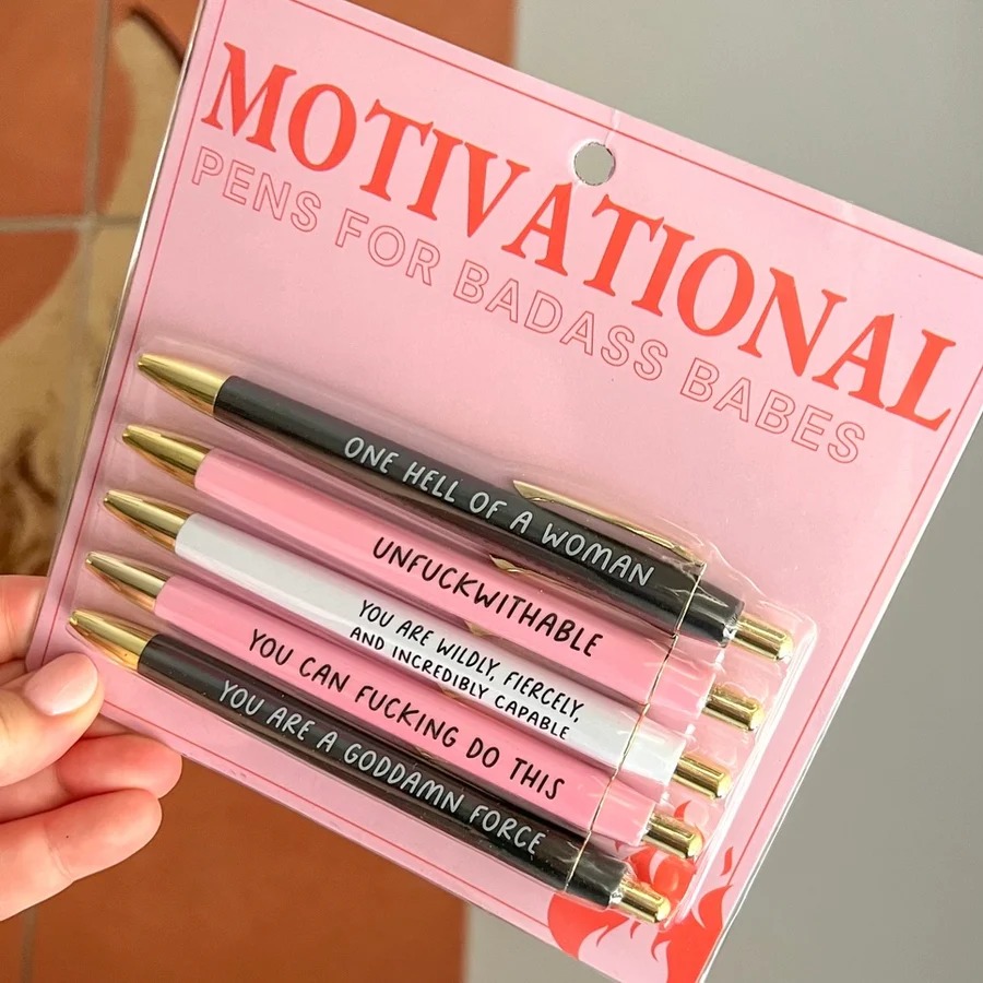 Motivational Badass Pen Set(5pcs)