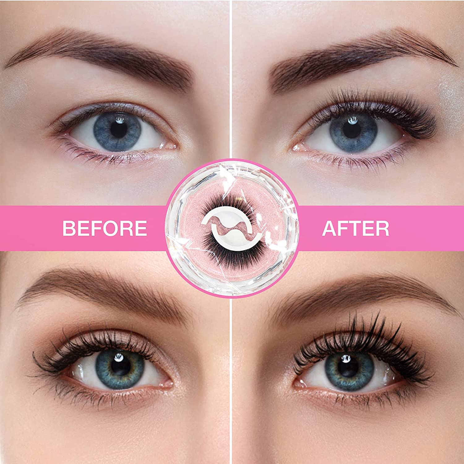 Reusable Adhesive Eyelashes - BUY 4 FREE SHIPPING