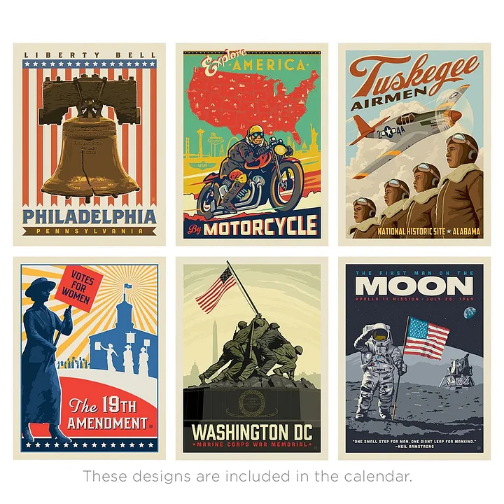 🔥Last Day 50% OFF-🔵🔴⚪250th Anniversary 2026 Calendar