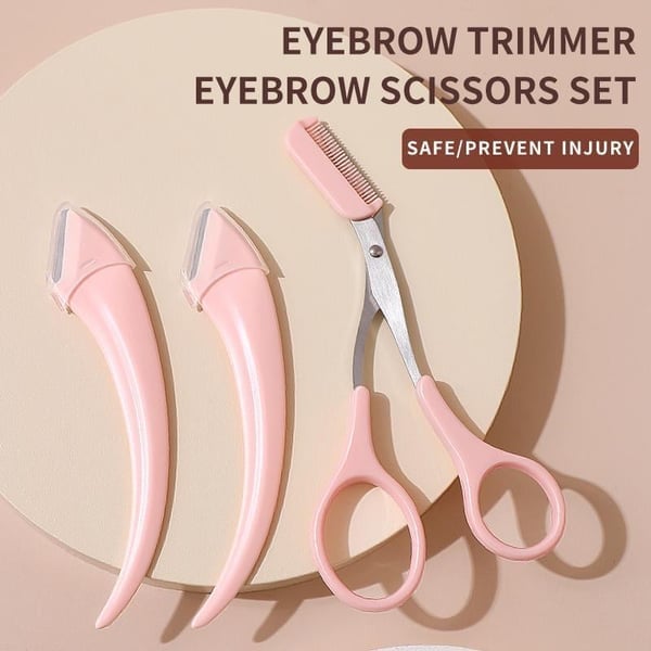 (🎄Early Christmas Sale) Eyebrow Trimmer Set🌙Eyebrow Scissors With Comb✂️(Each $7.3)
