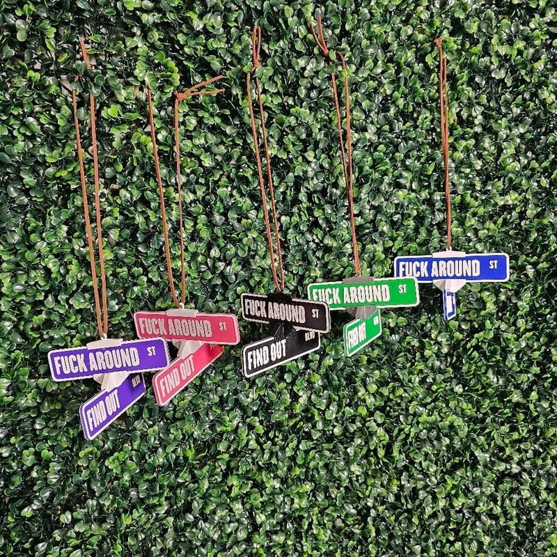 🔥Last Day 49% OFF-F*ck Around and Find Out Street Sign Hanger