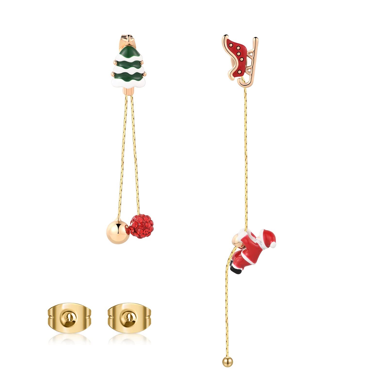 (🌲Early Christmas Sale- SAVE 49% OFF)💝Moving Santa Claus Dangle Earrings