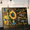 🔥Last day 50% OFF -🦋''Every Day Is A New Beginning''🌻-Butterfly Sunflowers Wall Art 💖