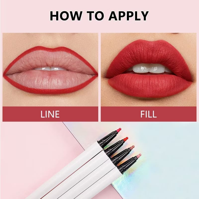 🔥2025 New Arrival -🔥4 Colors Liquid Non-Stick Waterproof Lip Liner