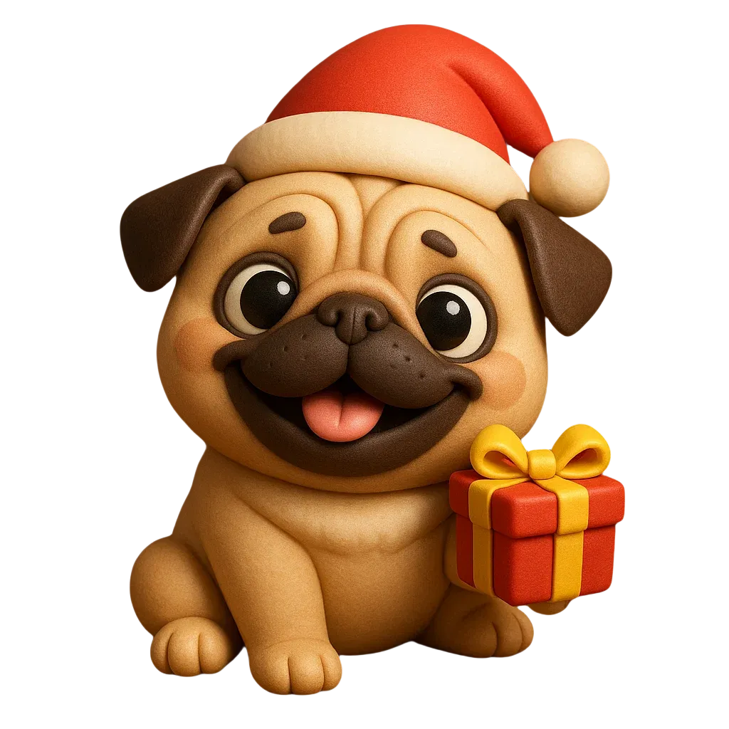 🔥Last Day 50% OFF -🎄Fun Pug Advent Calendar 2025