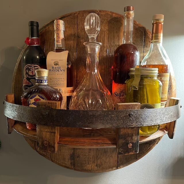 🎁2024 New Year Hot Sale🎁 🔥 48% OFF -Bourbon whiskey barrel shelf🥃