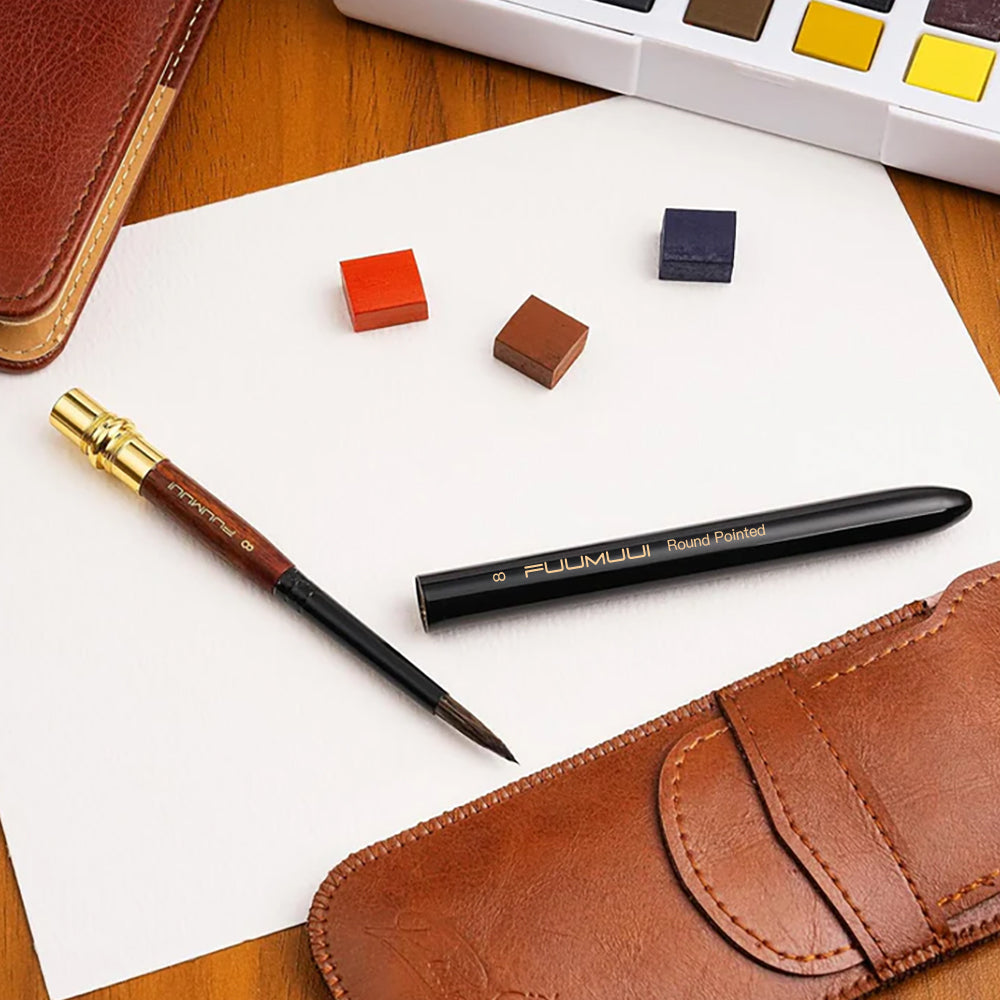 ⏰LAST DAY SALE 50% OFF💥Squirrel Hair Travel Watercolor Brushes Set⚡Buy 2 Free Shipping
