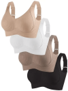 🎁 Last Day Promotion 70% OFF🔥Women's Ribbed Push Up Adjustable Wireless Bra
