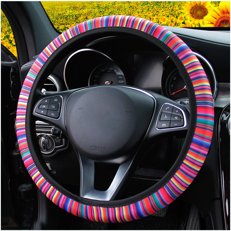 💖 (Women's Day Sale - 50% OFF) Sunflower Stretchy Steering Wheel Cover, Buy 2 Free Shipping