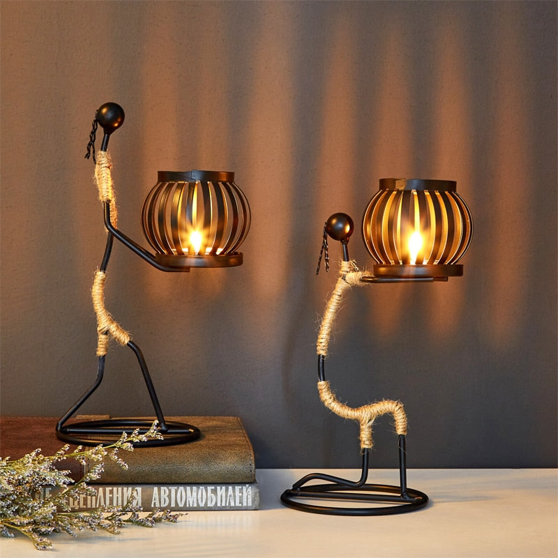 (🔥Last Day Promotion - 50% OFF) Vintage Metal Candle Holders