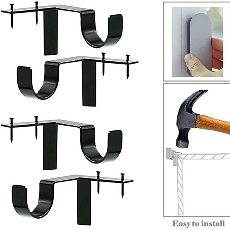 SUMMER HOT SALE 48% OFF-Drilling-Free Curtain Rod Holder(2PCS)-BUY 3 GET 1 FREE