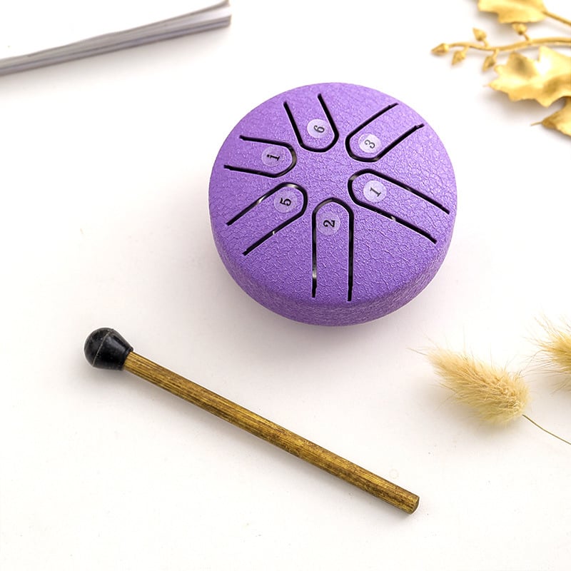 🎁🎁BUDDHA STONES MINI STEEL TONGUE DRUM 3 INCH SOUND HEALING DRUM KIT⚡Buy 2 Get Free Shipping