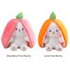 🍓🍓Strawberry Bunny Transformed into Little Rabbit🎀 Fruit Doll Plush Toy🐰🐰