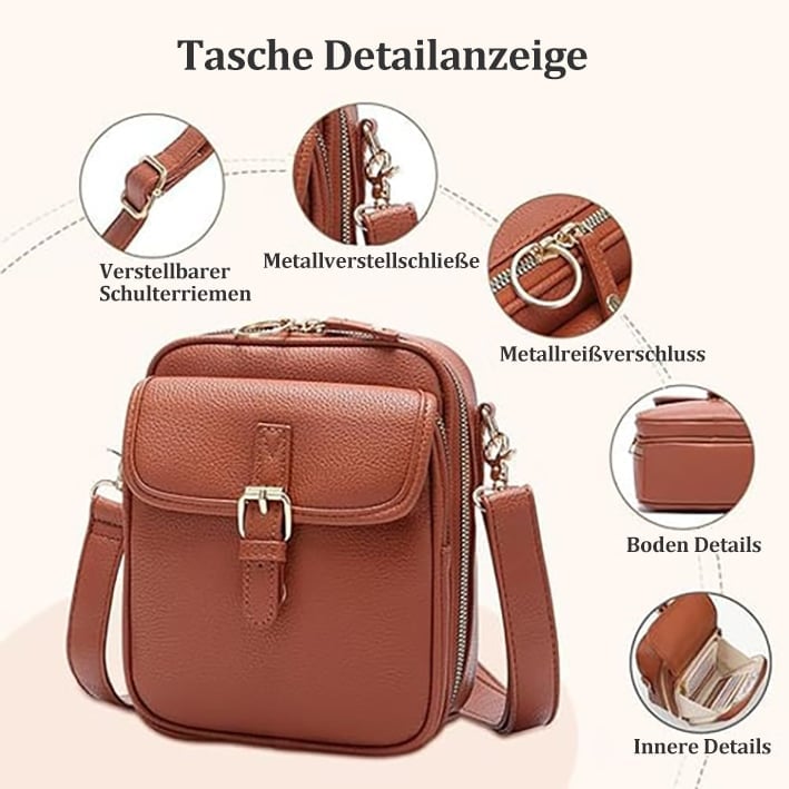 🔥Letzter Tag 70% Rabatt- Crossbody Leder Tasche