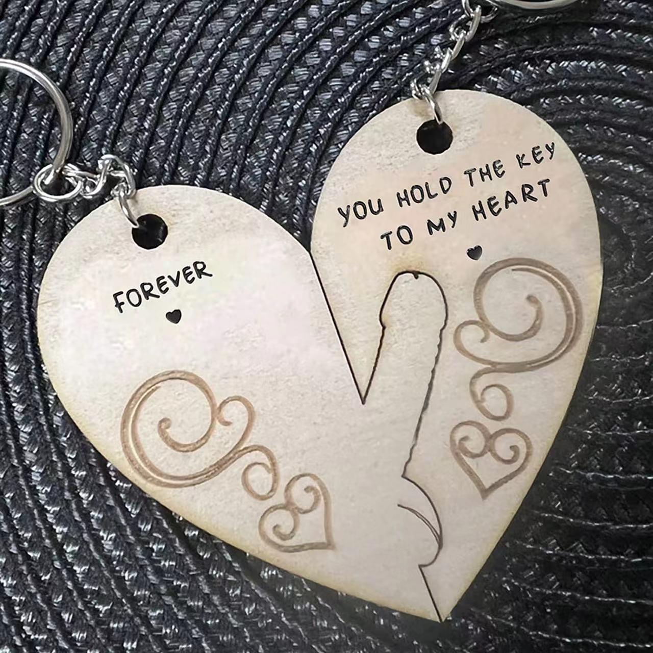 🔥Last Day 70% OFF🔥You Hold The Key to My Heart & Forever Couple Keychain