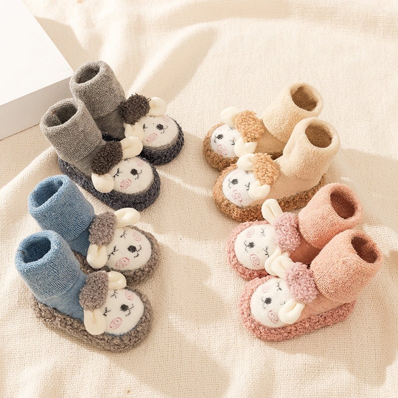 🔥Last Day Promotion 70% OFF🔥Baby Cartoon Plush Cotton Toddler Shoes