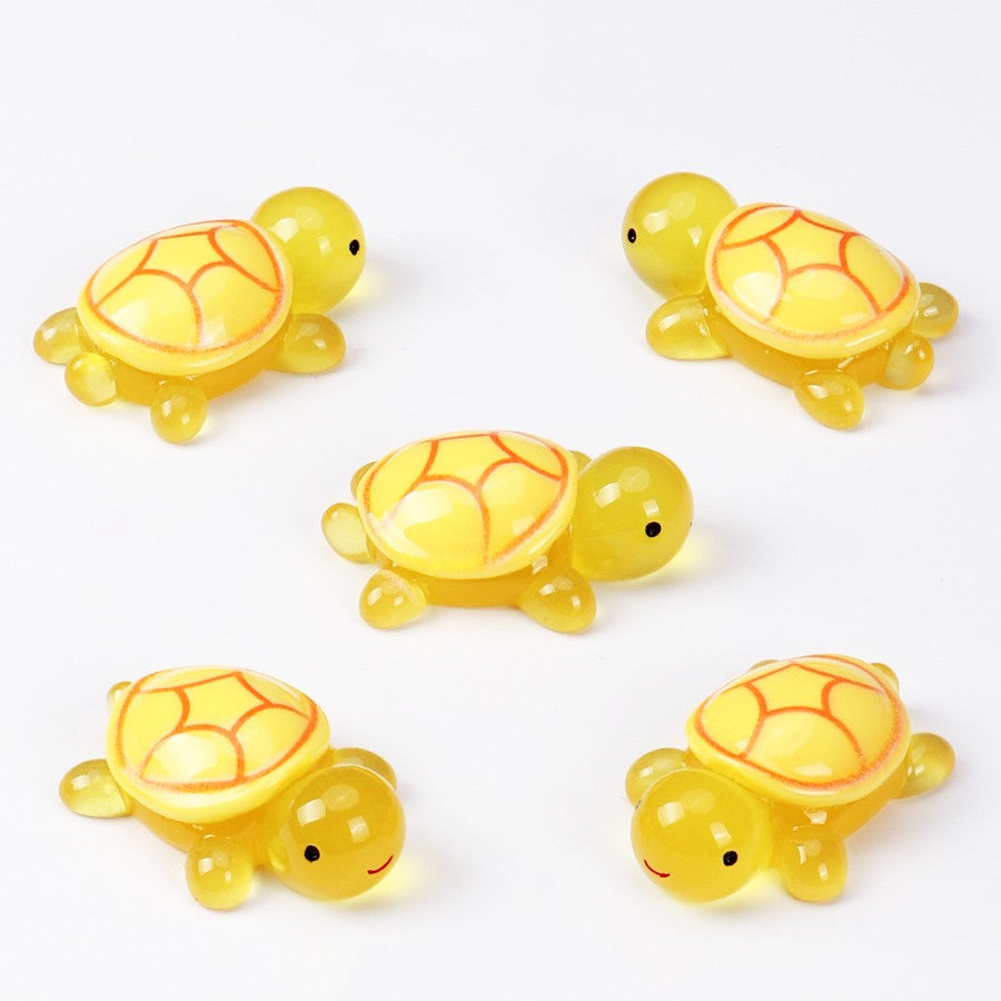 Turtle Lucky Bag Cartoon luminous Mini Turtle Ornaments, DIY Ocean landscape Decoration