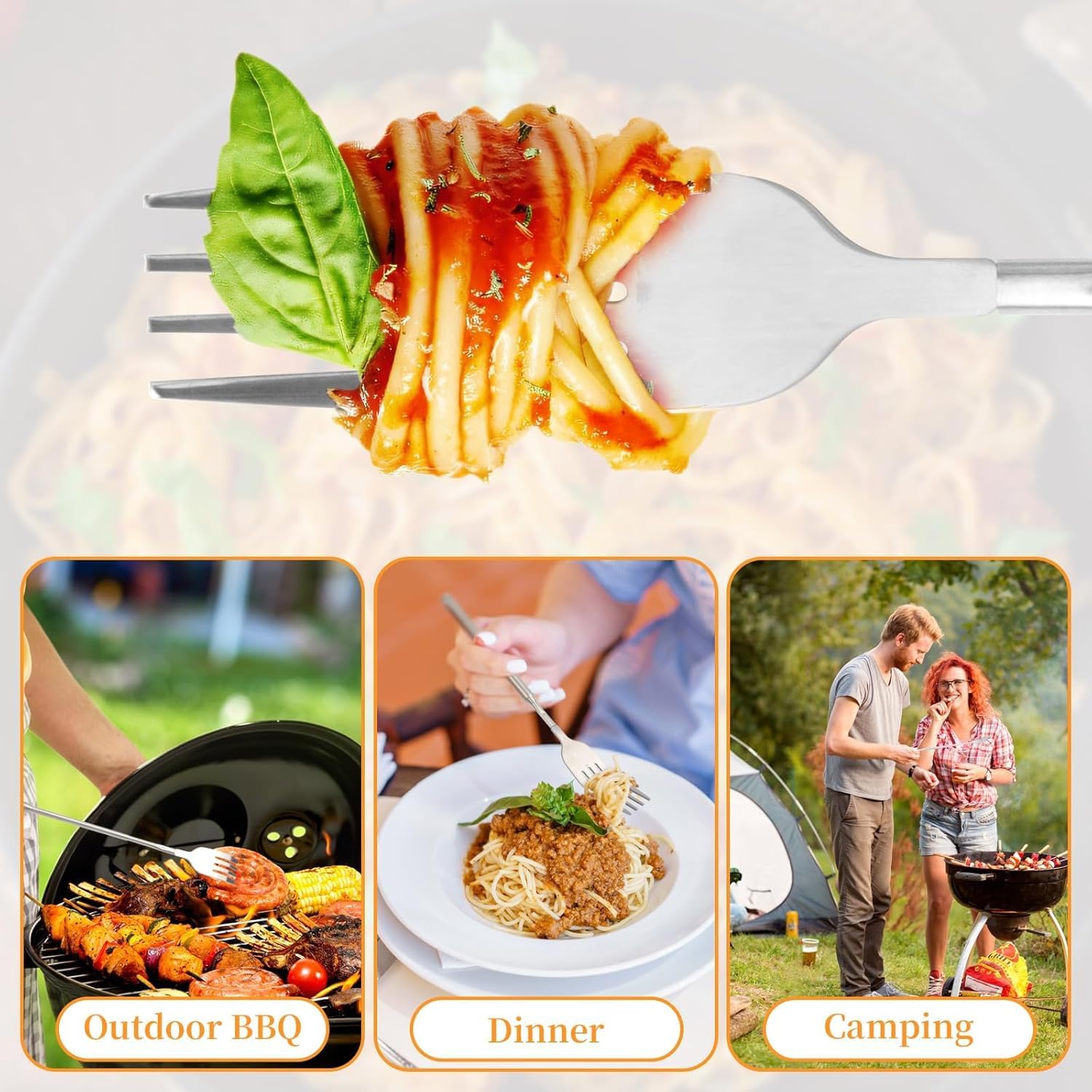 Last Day 70% OFF🔥Telescopic Stainless Steel Fork-Buy 2 Get 1 Free